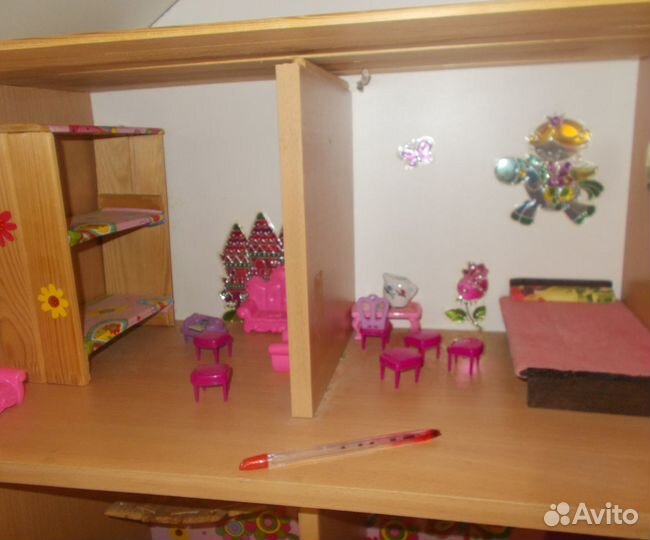 Кукольный домик с набором вещей