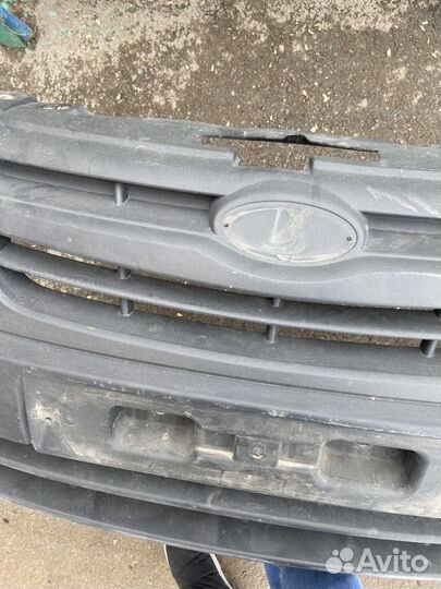 Бампер шагрень на ладу гранту