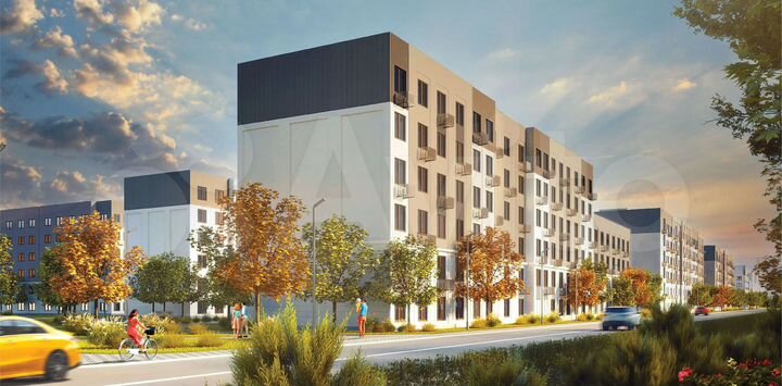 3-к. квартира, 57,7 м², 2/6 эт.