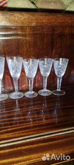 Хрустальные рюмки на ножке СССР