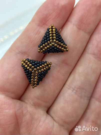 Сережки из бисера