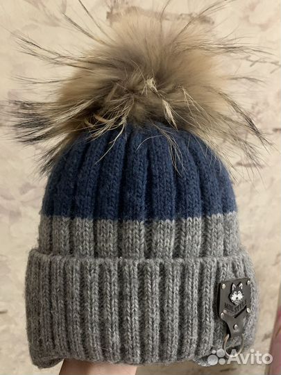 Шапка зимняя для мальчика 2-3 года