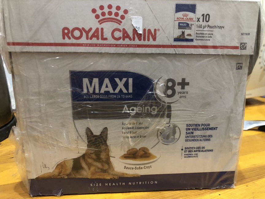 Корм желеобразный Royal Canin maxi Ageing 8+