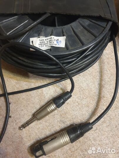 Кабель микрофонный 40м XLR-Jack