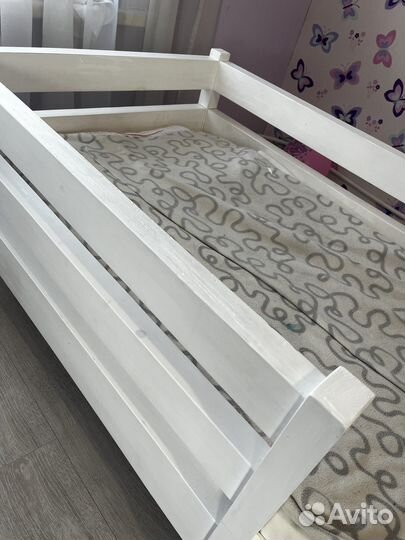 Бронь Детская кровать от 3 лет с матрасом бу
