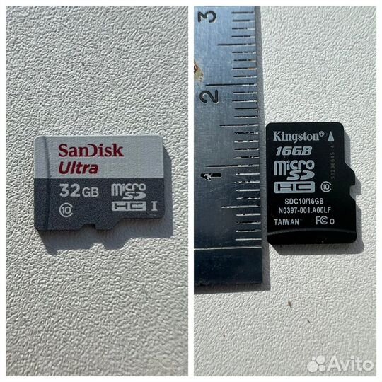 Карта памяти микро 32 GB, 16 GB