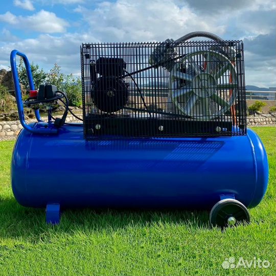 Компрессор поршневой 420 л/мин ресивер 100л 220в