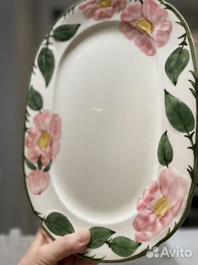 Винтажное блюдо Villeroy&Boch, сер. Wild-Rose,33см