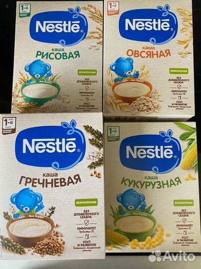 Детские каши безмолочные Nestlea