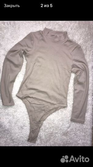 Боди с воротником