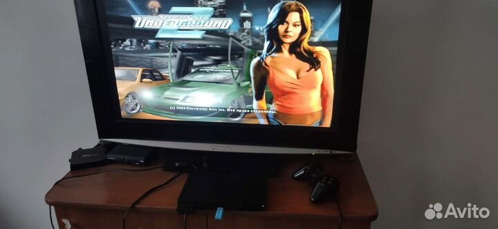 PS2 slim прошита +64gb games