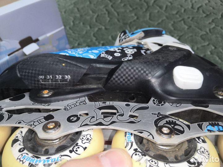 Роликовые коньки детские раздвижные