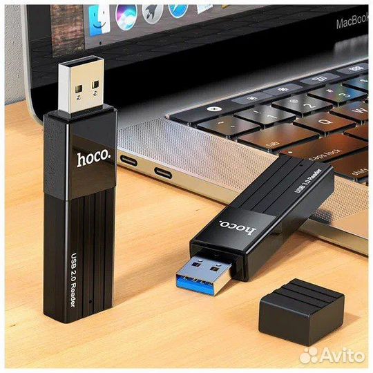 Картридер для микро карт 2 в одном, USB Переходник