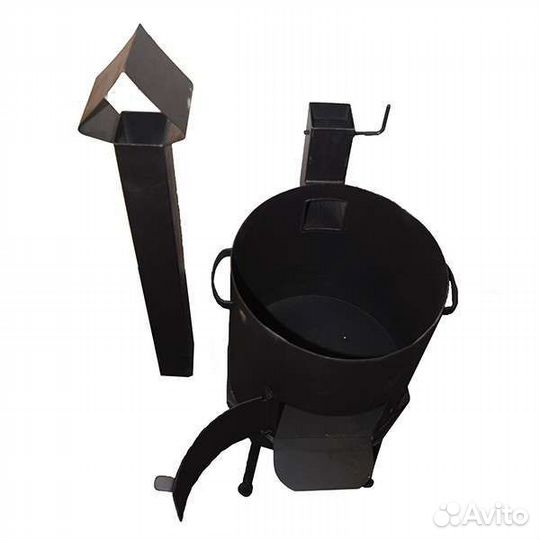 Печь (очаг) для казана на 8 литров с дымоходом