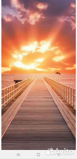 Фотообои новые 3D лак.97 см на 204 см