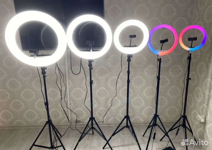 Кольцевая лампа rgb