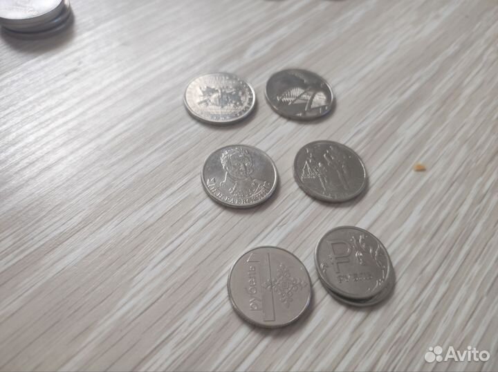 Юбилейные монет 1,2,5,10,25