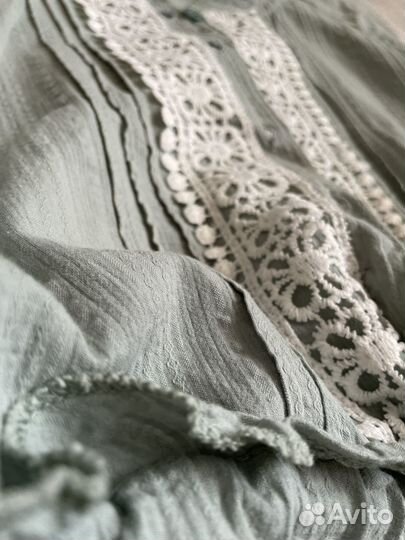 Платье хлопок жатый 42