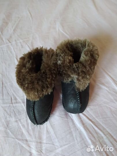 Пинетки меховые тёплые