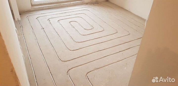 Тёплый пол в существующей стяжке