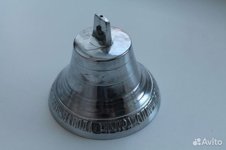 Старинный колокольчик хромированный