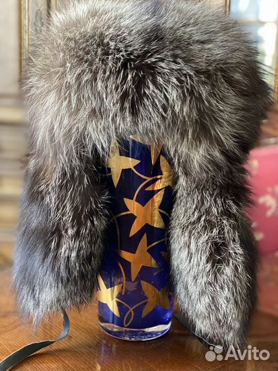 Шапка-ушанка из чернобурки