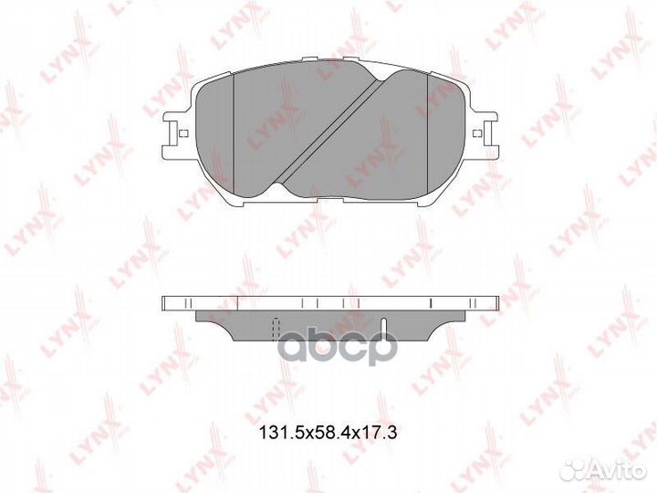 Колодки тормозные дисковые перед BD7522 LYN