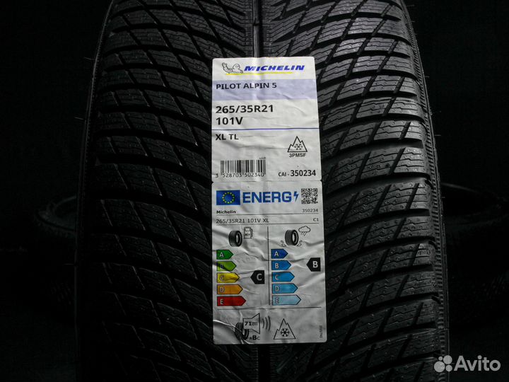 Michelin Pilot Alpin 5 305/30 R21 и 265/35 R21 96V