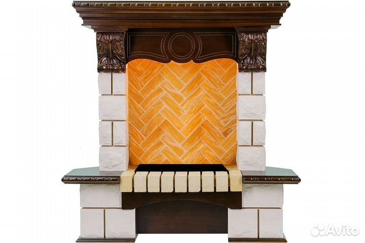 Каминокомплект Pierre Luxe угловой 975 мм