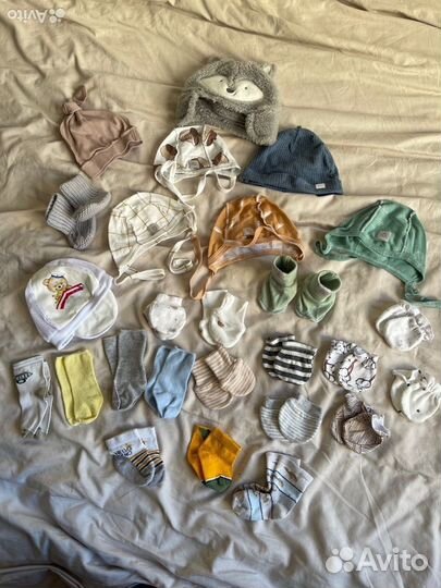 Антицарапки чепчики пинетки Mjolk 56 62