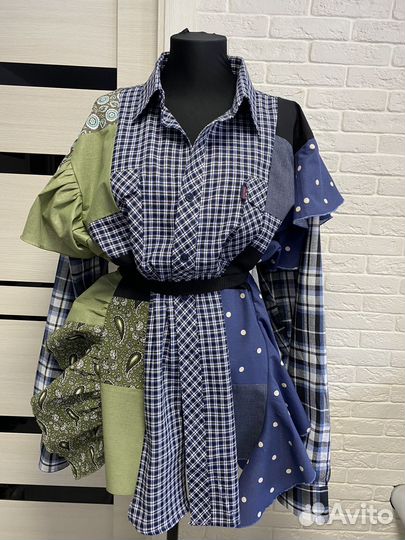 Рубашка с воланами