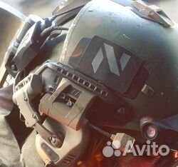 Тактический фонарь с ик-подсветкой на шлем + аккум