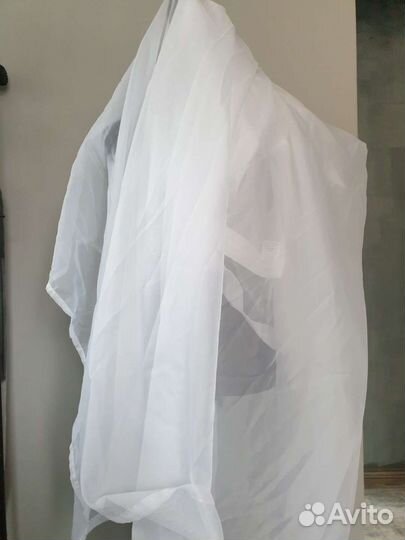 Тюль новый, 280 на 260 см -2 шт