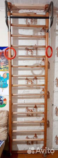 Детская шведская стенка деревянная