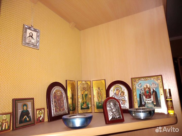 Икона серебро. Св. Николай