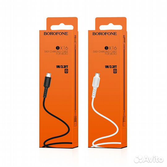 Кабель Borofone BX16 Micro-USB, 1 м