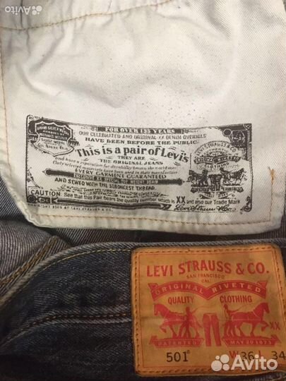 Джинсы levis 501 оригинал