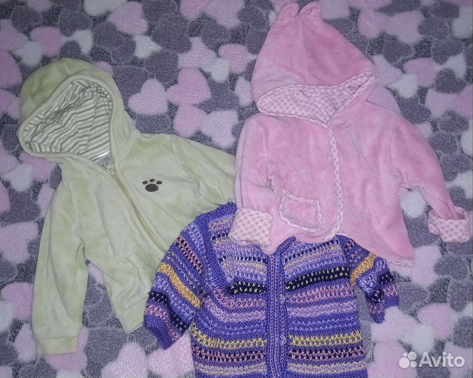 Большой пакет одежды для девочки 0-3 месяца 56-62