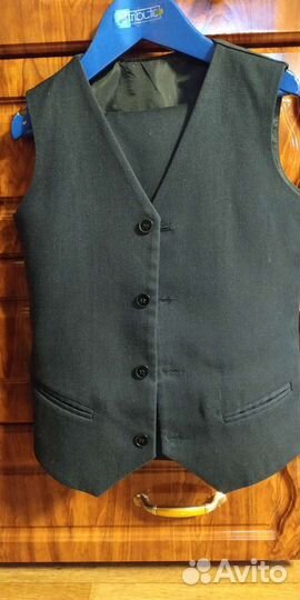 Школьный комплект жилет и брюки