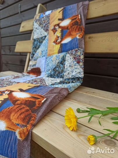 Лоскутный плед 