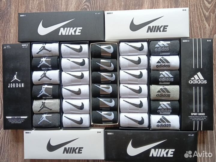 Носки Nike Lacoste Fila Reebok
