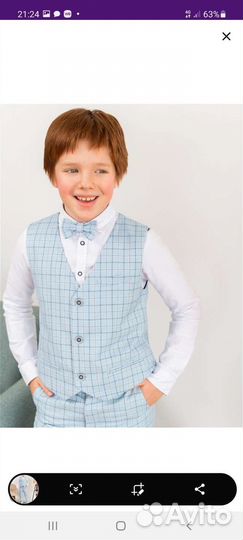 Костюм на выпускной для мальчика 128