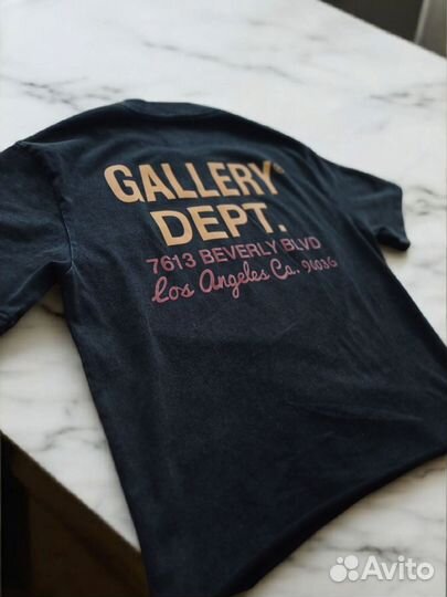 Футболка Gallery dept Car Show черная кропнутая