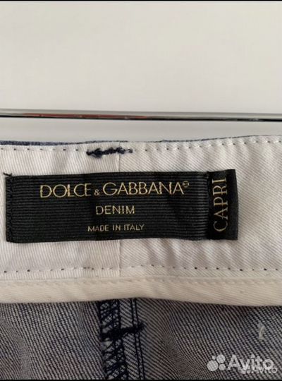 Джинсы капри новые,dolce&gabana