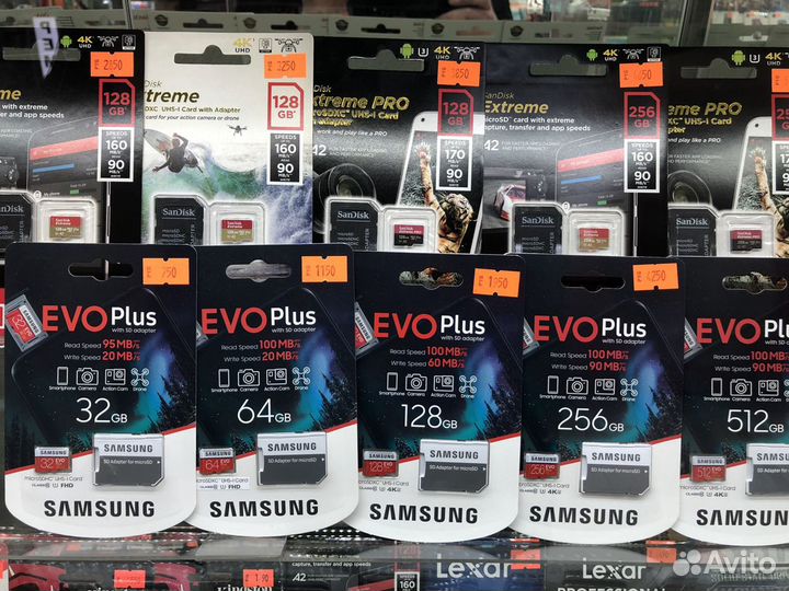 Карта памяти SD microSD Compact Flash новые