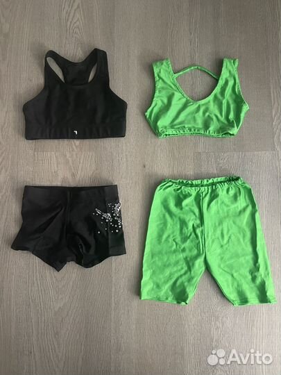 Топ и шорты для занятия танцами и гимнастикой