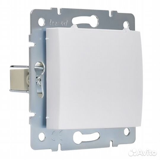 Розетка 707-0288-123B скрытая установка белая с за