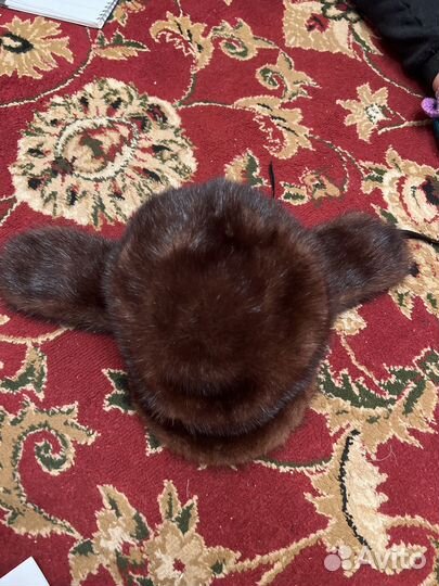 Шапка ушанка норковая женская