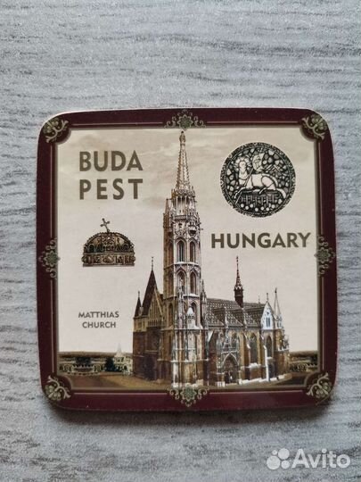 Подставки под кружку 5 шт Будапешт Лиссабон