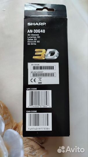 3D очки для телевизора (sony и sharp)